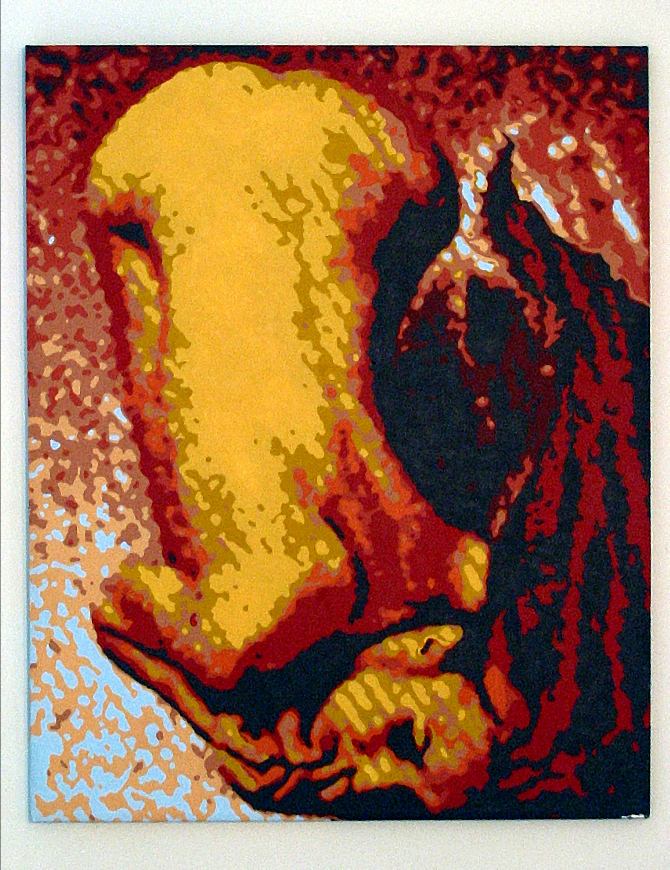 Fiery Woman (acrylic on canvas) 2003