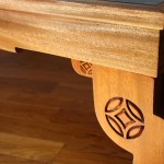 Hand-carved leg decorations