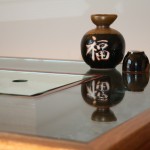 Half-inch thick glass top