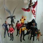 Mayweather from Enterprise, Uhura, Spawn, Capt Tyrell from STII:tWoK, Firestorm, Geordi Laforge, Falcon and Redwing, Cloak, Cmdr Sisko and Jake